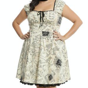 Harry Potter Marauder's Map Dress Plus 26